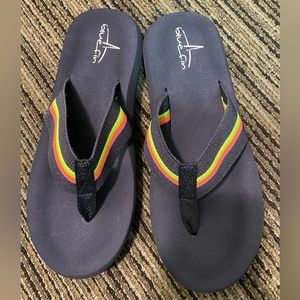 New Blue Fin Navy Lucia Flip Flops